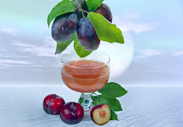 Prune juice — Stock Photo, Image