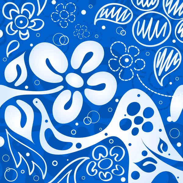 Сині квіти фону — стоковий вектор