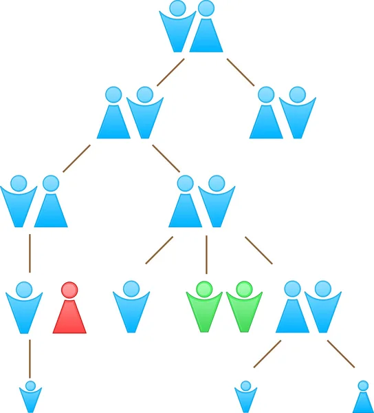 Генеалогічне дерево — стоковий вектор