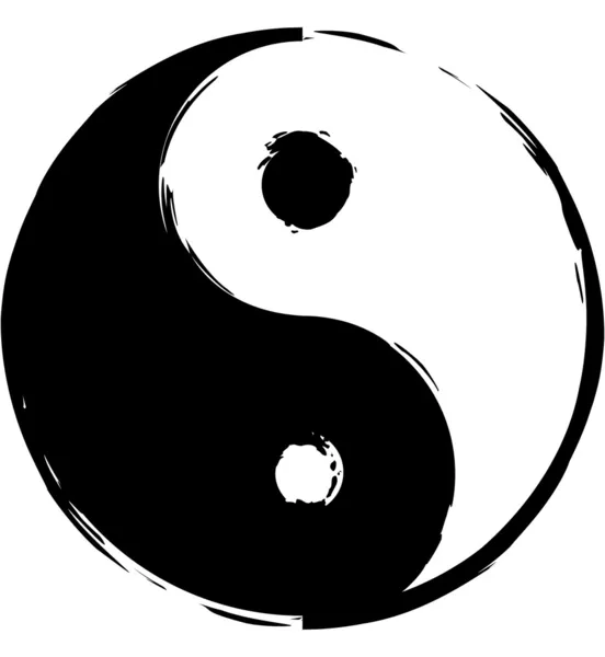 Symbol of yin-yang — Stock Vector