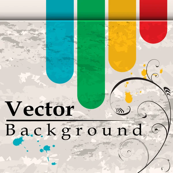 Grunge background with bend — Stock Vector
