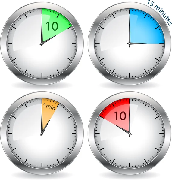 Timers — Stock Vector