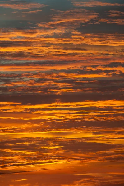 Оранжевое и золотое небо — стоковое фото