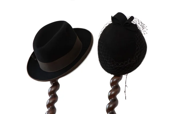 Kadın ve erkek şapkası — Stok fotoğraf