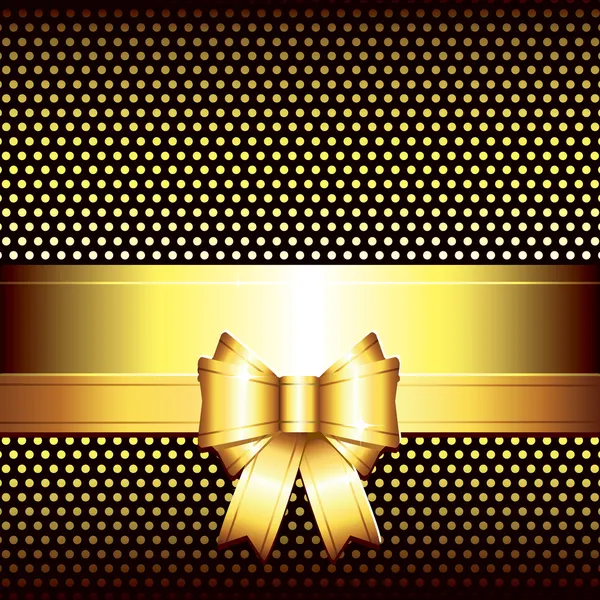 Luksusowy tło z złoty łuk — Wektor stockowy
