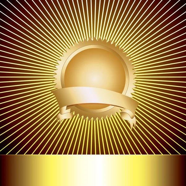 Médaille de prix avec fond de luxe — Image vectorielle