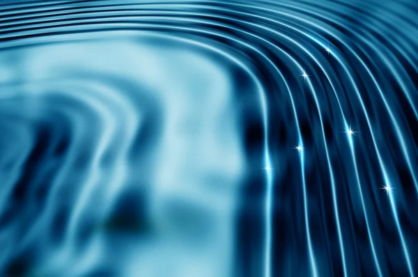 Blue Wavy abstrakter Hintergrund — Stockfoto