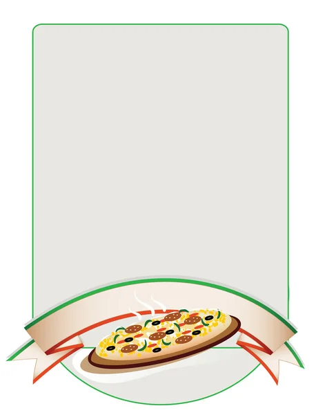 Hintergrund: Pizza — Stockvektor