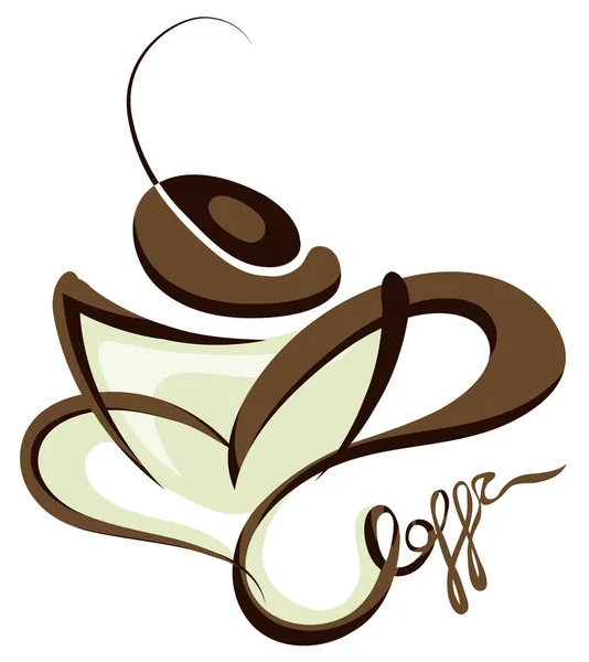 Kahve Simgesi — Stok Vektör