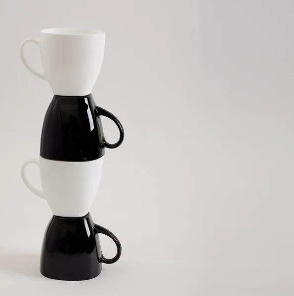 Conception de quatre tasses à café avec Copyspace — Photo