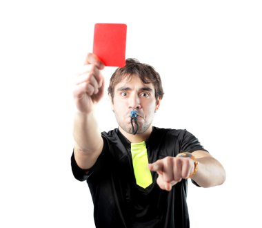 Red card clipart