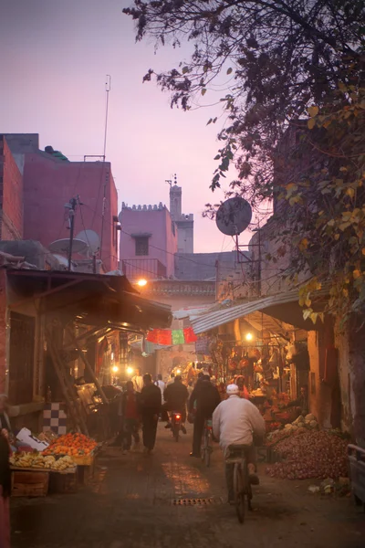 Nachtleven in marrakech — Stockfoto
