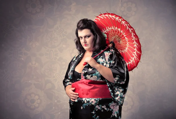 Geisha gorda —  Fotos de Stock