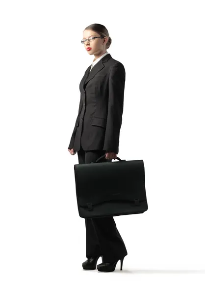 Berufstätige Geschäftsfrau — Stockfoto