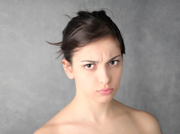 Angry lady — Stock Photo, Image