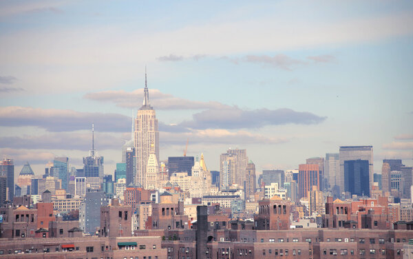 View of the skyline of Manhattan