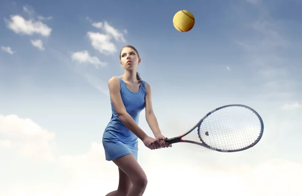 การแข่งขันเทนนิส — ภาพถ่ายสต็อก