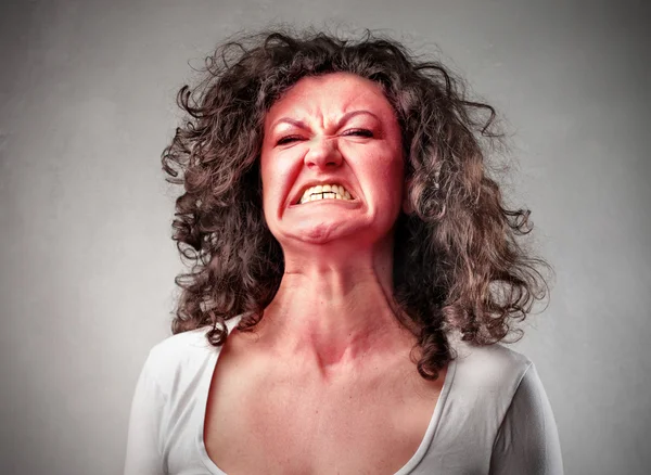 Wściekła kobieta — Zdjęcie stockowe