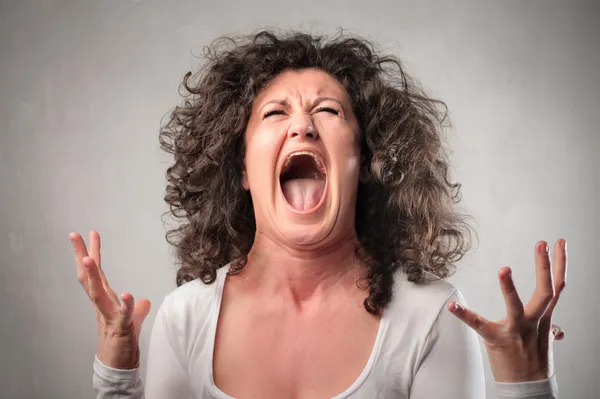 Wütende Frau — Stockfoto