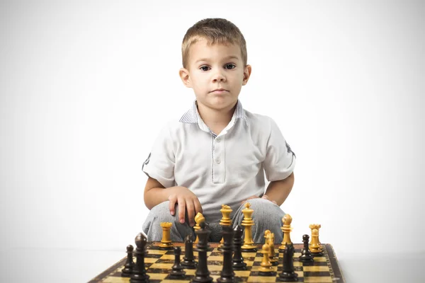 Schach spielen — Stockfoto