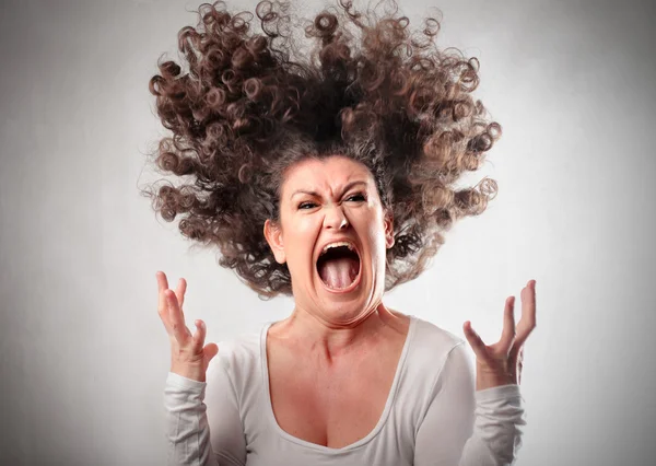 Furious woman Royalty Free Stock Photos