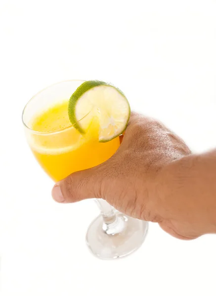 Recoger jugo de naranja — Foto de Stock
