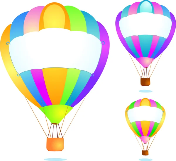 Luftballon mit Schild — Stockvektor
