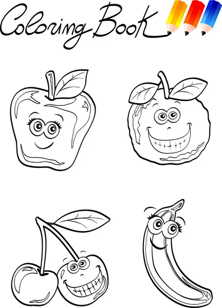 水果的儿童图画书 — 图库矢量图片