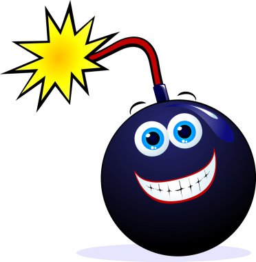 Funny bomb clipart