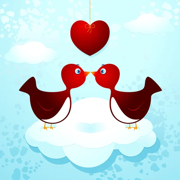 Πουλιά φιλιά — Διανυσματικό Αρχείο