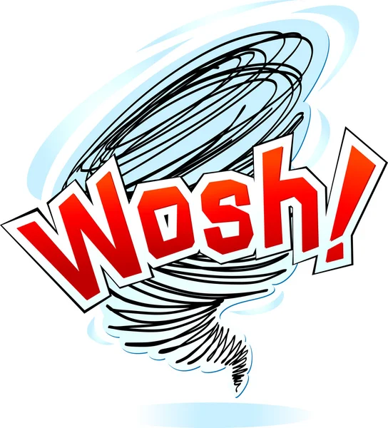 Wosh вихрові — стоковий вектор