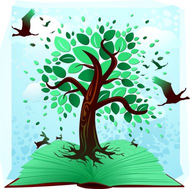 Nature book clipart