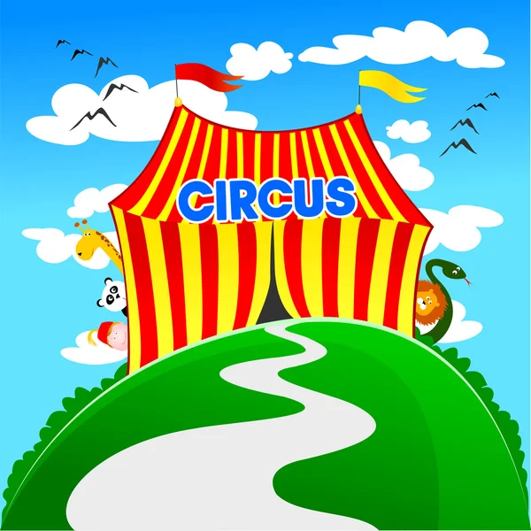 Lustiger Zirkus — Stockvektor