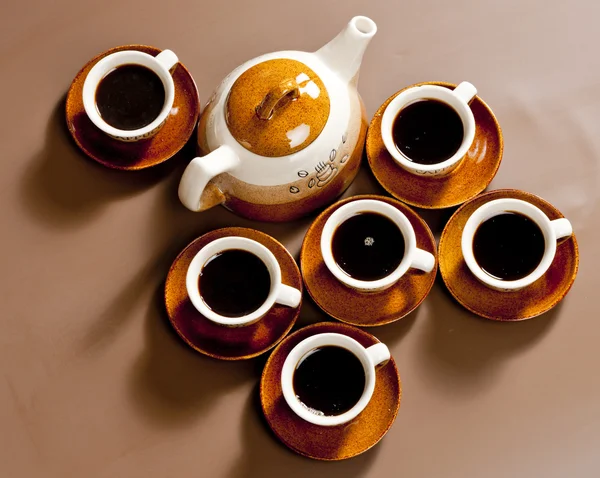 커피 컵과 화덕의 정 — 스톡 사진