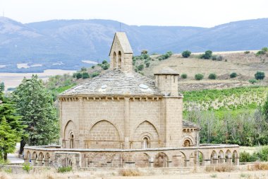 Church of Saint Mary of Eunate, Road to Santiago de Compostela, clipart