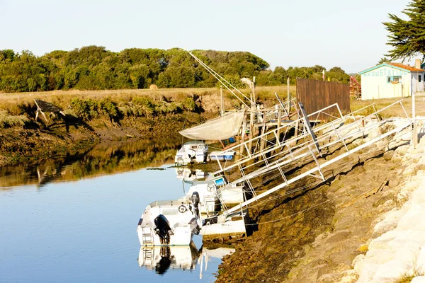 Red de pesca, Isla de Oleron, Poitou-Charentes, Francia — Foto de Stock