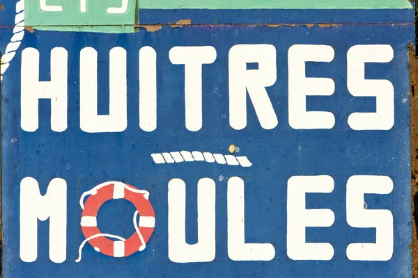 Austern und Miesmuscheln, Insel oleron, poitou-charentes, Frankreich — Stockfoto