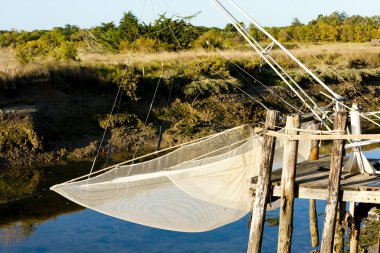 Balıkçılık net, Fransa oleron Adası, poitou-charentes