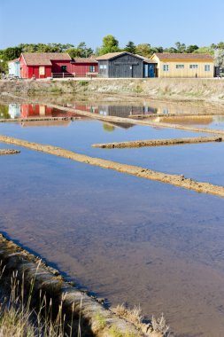 Saline, bağlantı noktası des salines, oleron Adası, poitou-charentes, Frangı