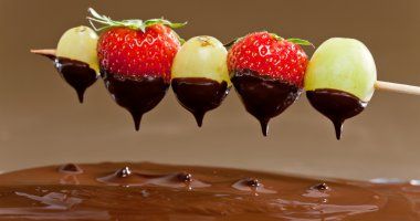 Chocolate fondue clipart