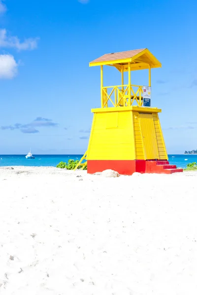 Stuga på stranden, enterprise beach, barbados, Karibien — Stockfoto