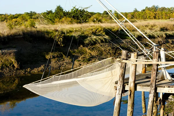 stock image Fishing net, Oleron Island, Poitou-Charentes, France