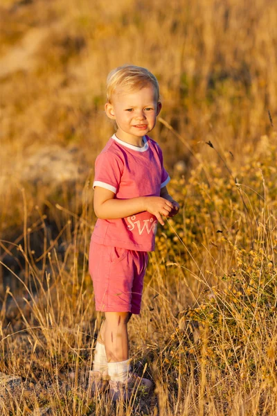 Standing little girl — Stock Photo, Image
