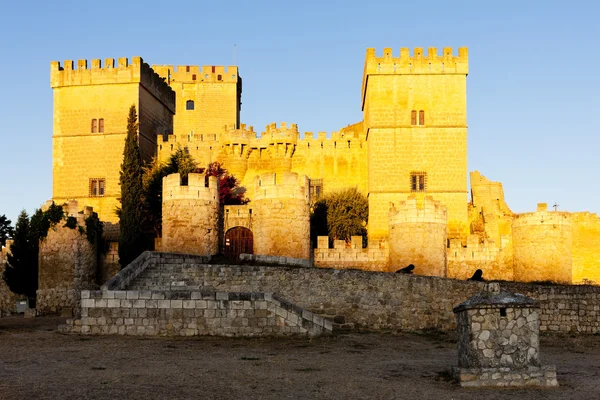 Castle of Ampudia, Kasztília és Leon, Spanyolország — Stock Fotó