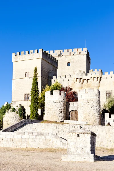 Hrad Ampudia, Kastilie a León, Španělsko — Stock fotografie