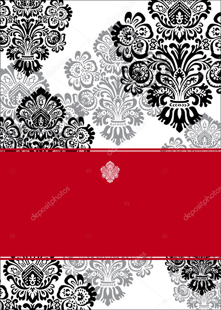 Vector Ornate Background and Frame