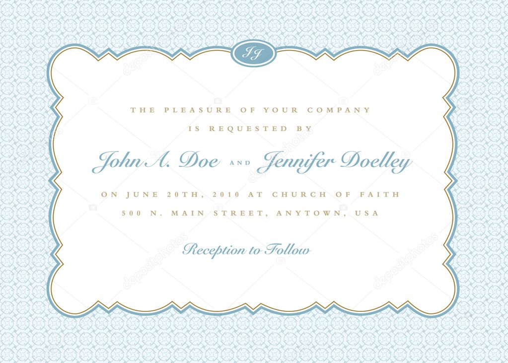 Vector Rounded Frame with Ornate Background