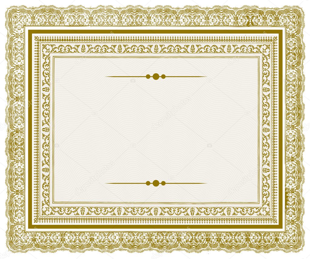 Vector Gold Ornate Frame