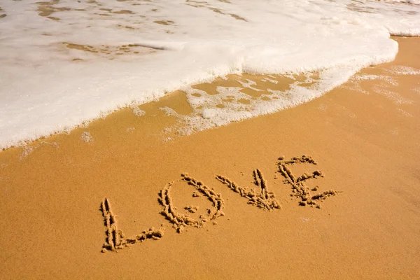 Love on sand — Stock Photo, Image