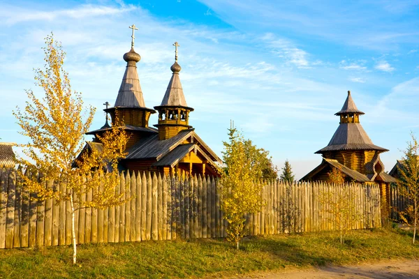 Wooden monastery — Stock Photo, Image
